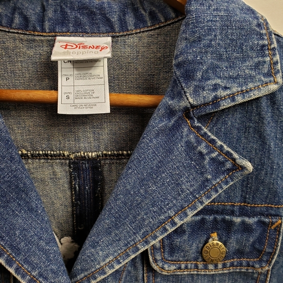 Disney's Tinkerbell embroidered cropped jean jacket - Picture 4 of 14